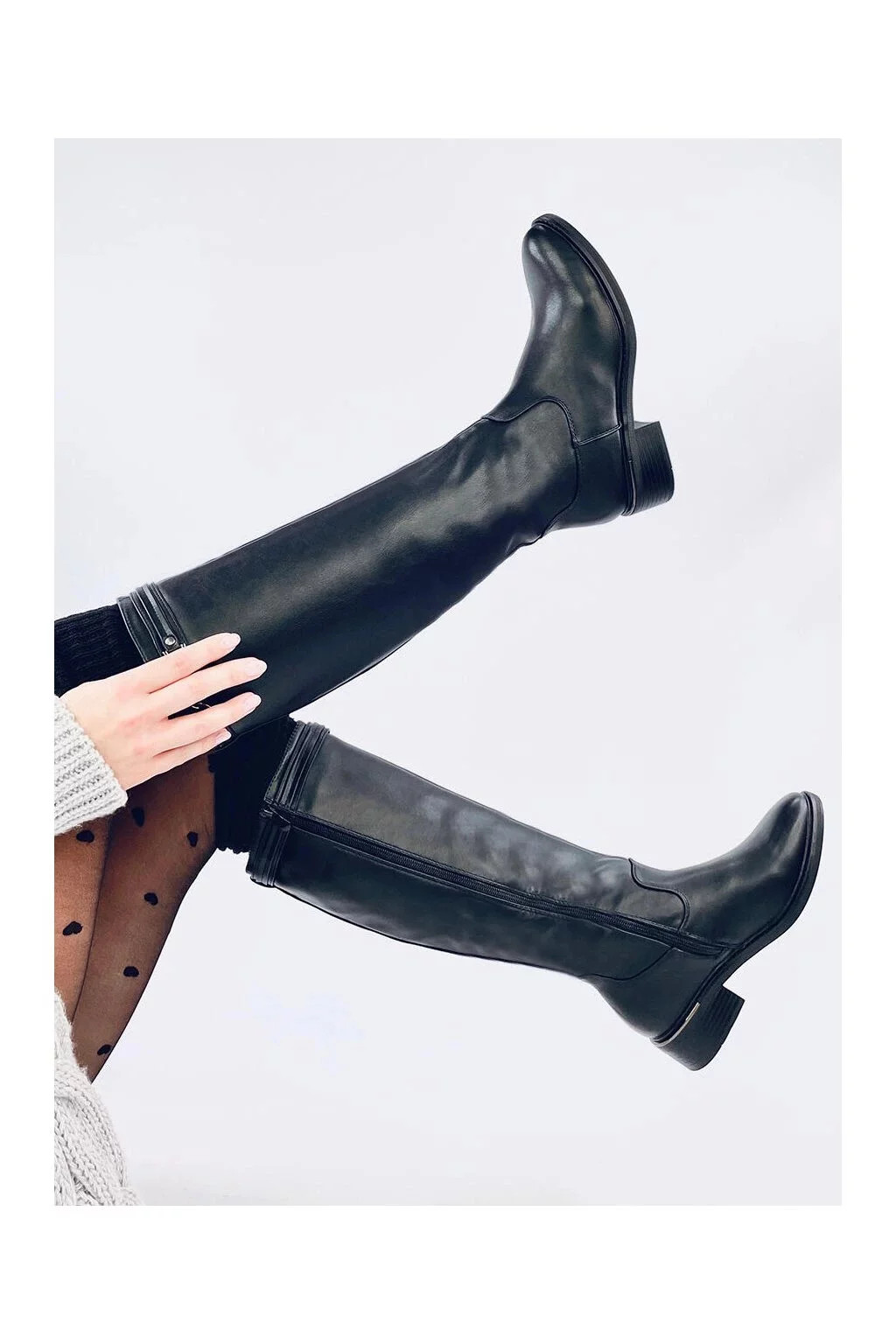 Dámske čižmy YY-52 black - Inello 37