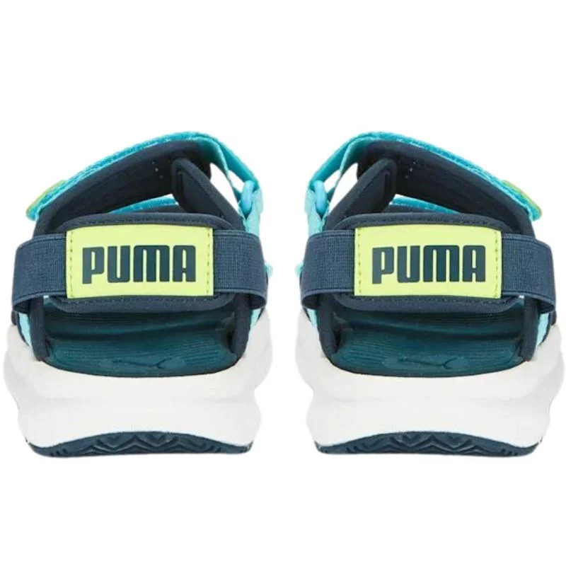 Dětské sportovní sandály Evolve Jr 390449 02 Tmavě modrá se sv.modrou a žlutou - Puma modrá s tm. modrou 37 (obrázek 4)