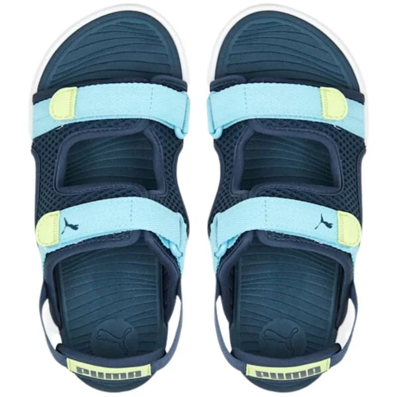 Dětské sportovní sandály Evolve Jr 390449 02 Tmavě modrá se sv.modrou a žlutou - Puma modrá s tm. modrou 37 (obrázek 5)