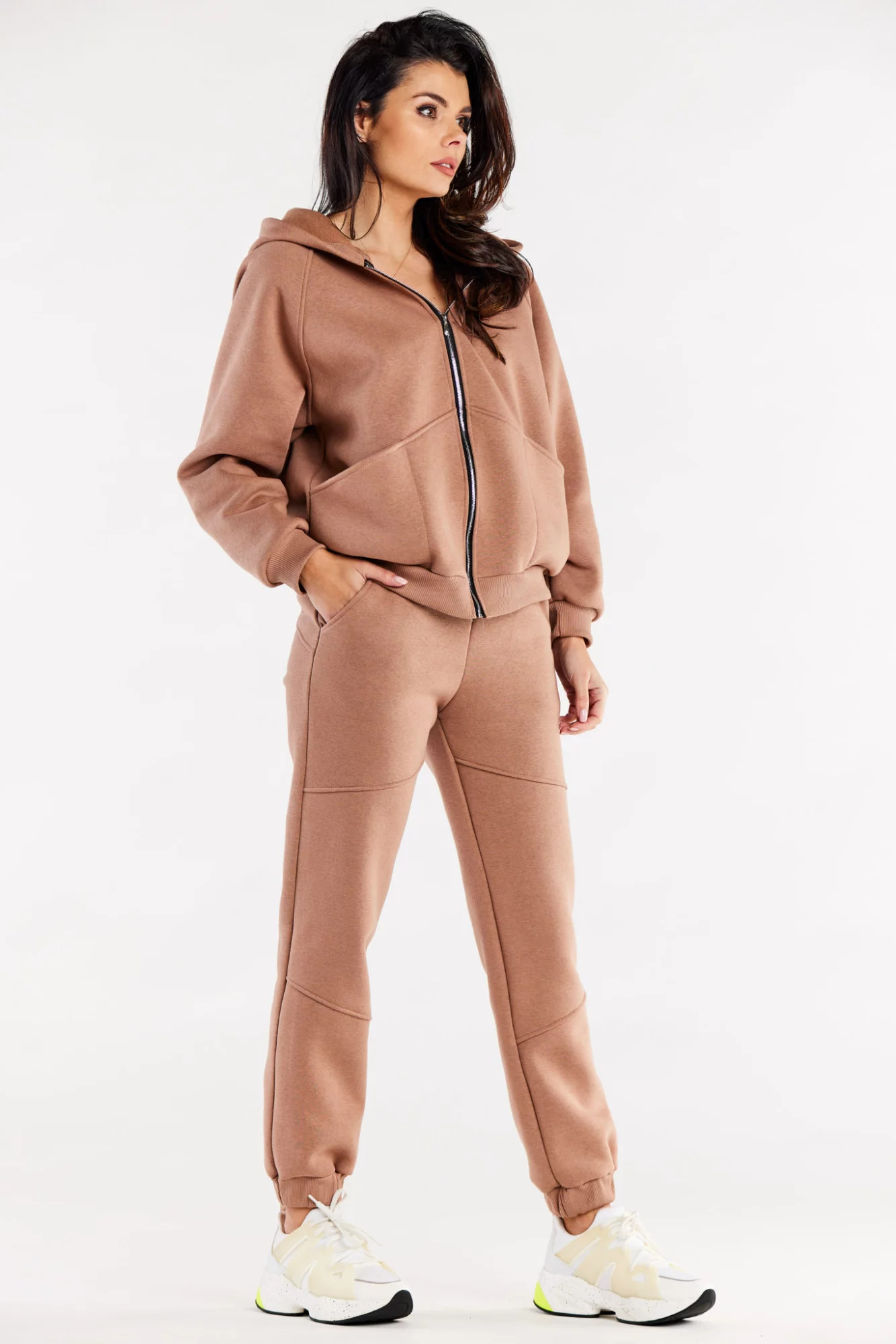 Dámské tepláky M325 Beige - Infinite You S (obrázek 3)