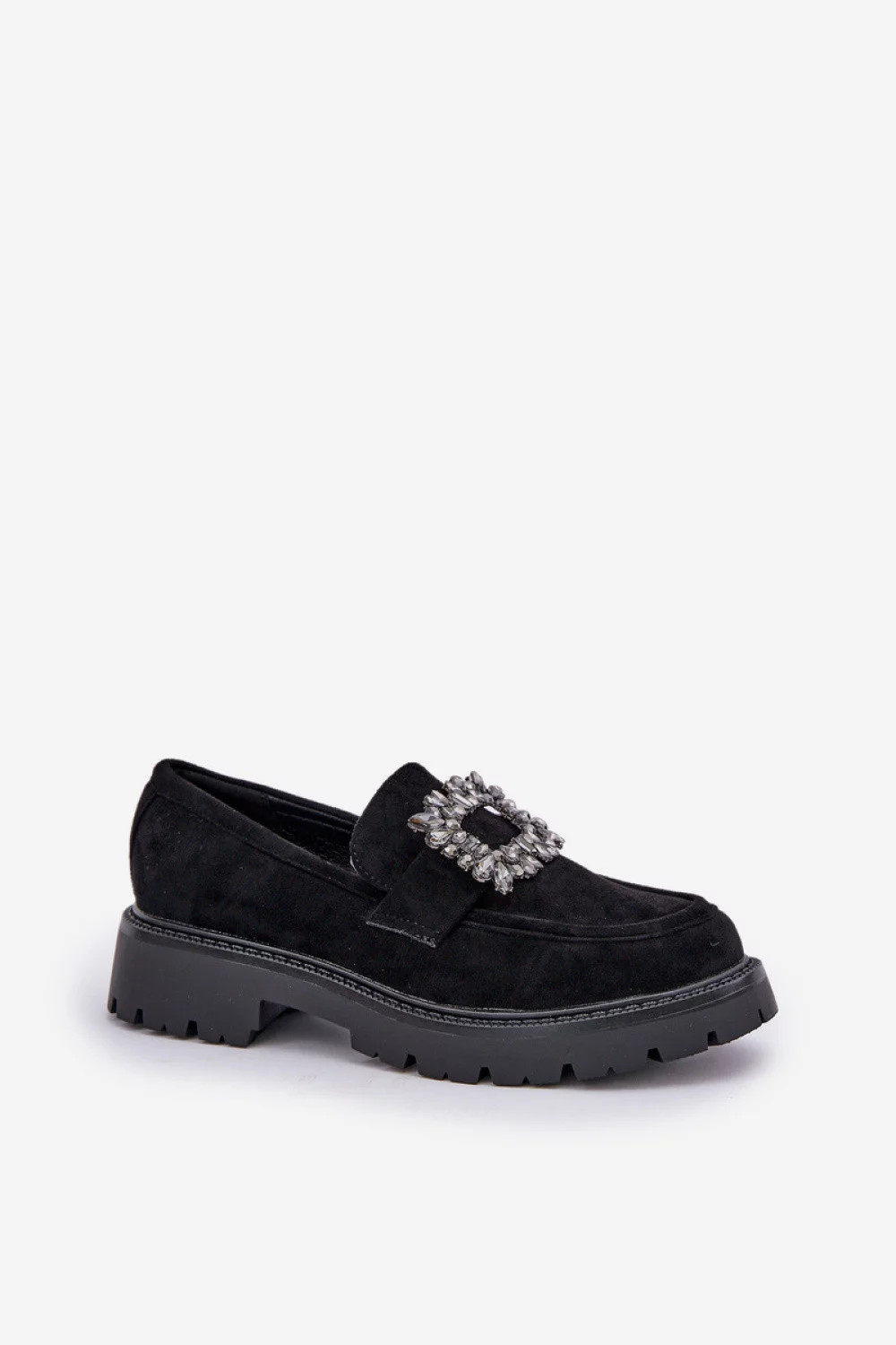 Dámské mokasíny na podpatku JH23-61 Černá - Step in style černá 39 (obrázek 3)