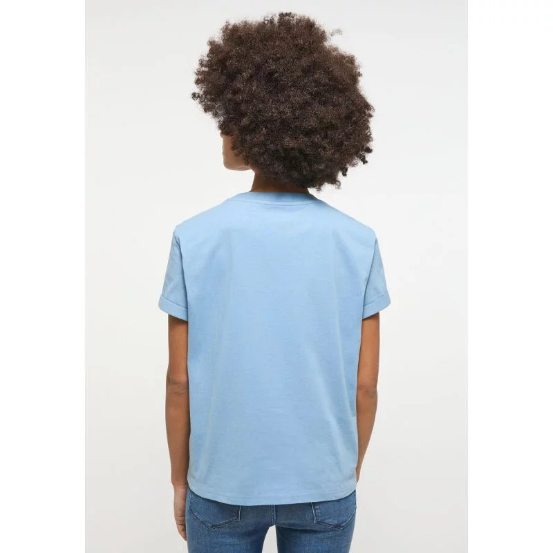 Dámské tričko Alina C Tee 1013387 5124 Jeans modrá - Mustang XL Modrá (obrázek 4)