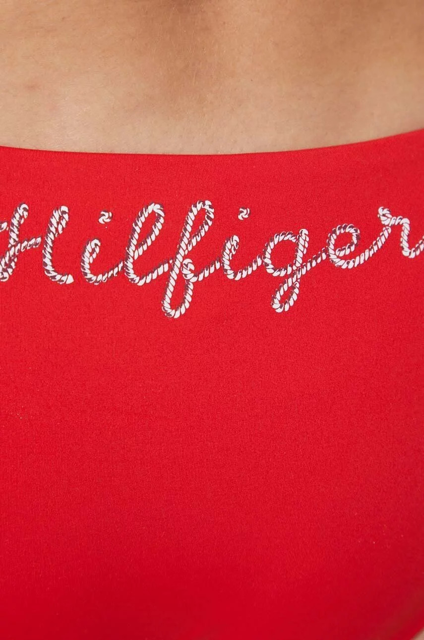Dámská plavková podprsenka UW0UW04536 SNE červená - Tommy Hilfiger L