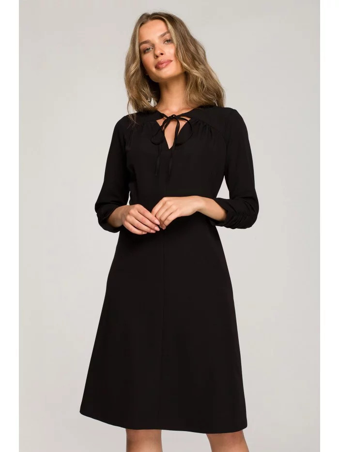 Dámské šaty S325 Černá - Stylove černá XL (obrázek 4)