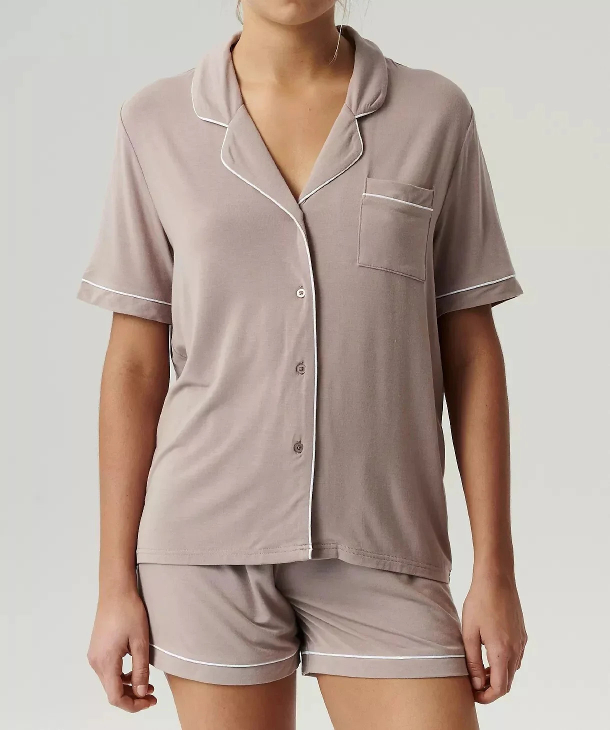 Dámské pyžamo Atlantic NLP-496 kr/r - Atlantic světle modrá XL (obrázek 4)