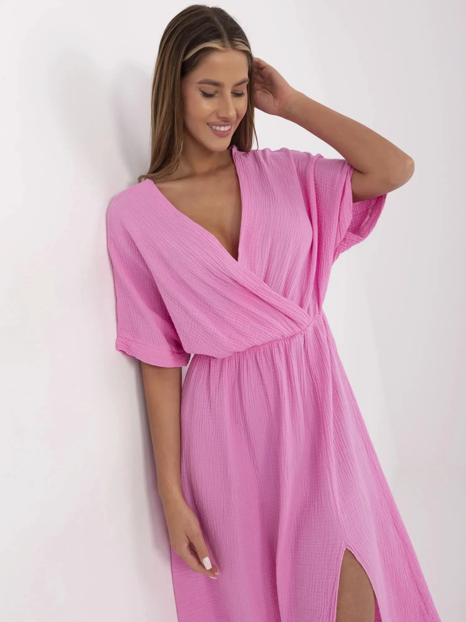 Dámské šaty MI SK 121008.84 Růžová - FPrice růžová one size (obrázek 3)