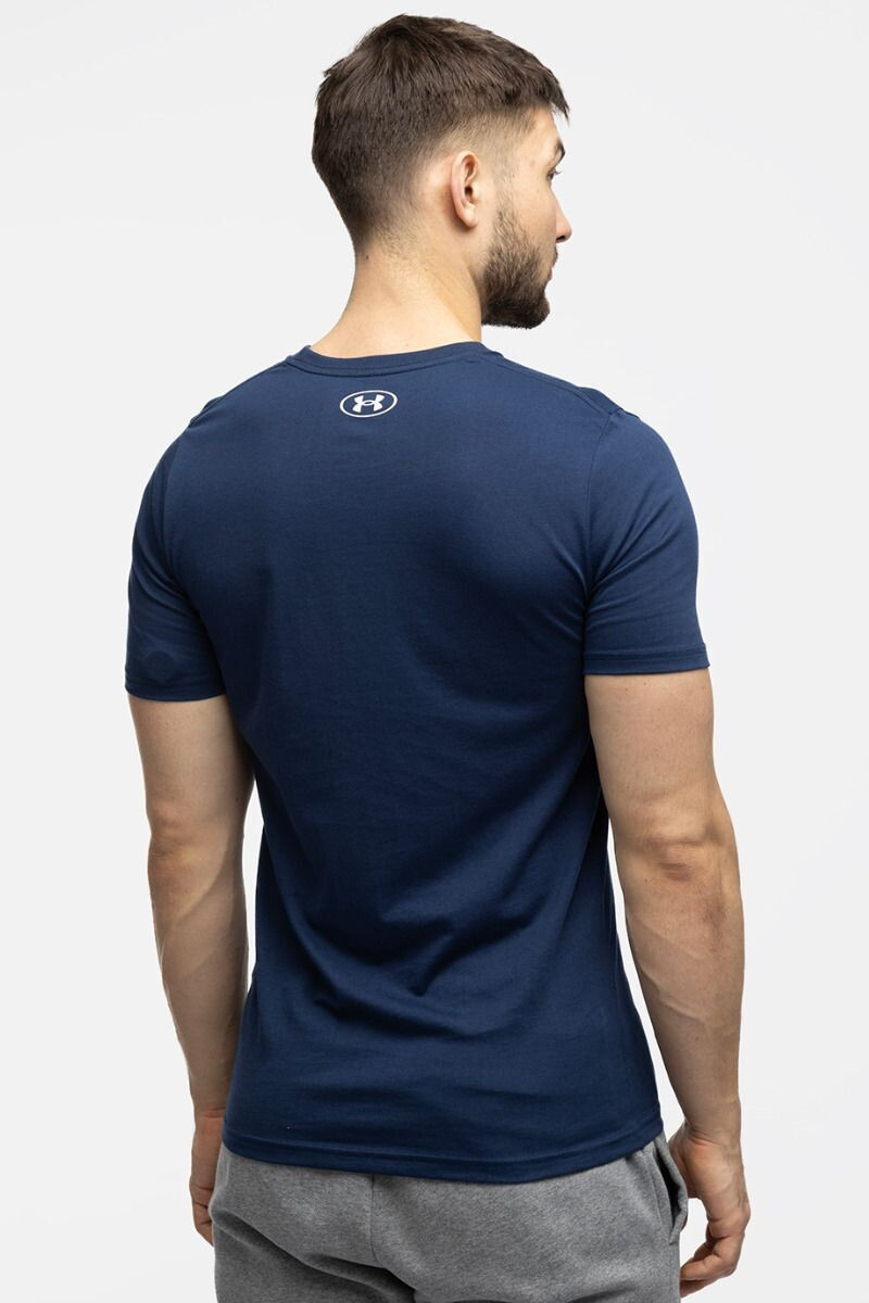 Pánské tričko 1382883 408 Tmavě modrá vzor - Under Armour tmavě modrá s bílou 3XL (obrázek 4)