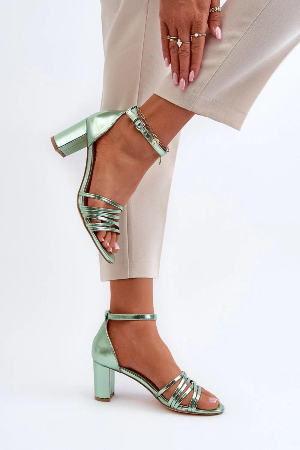 Dámské sandály 24SD98-6768 zelené - Step in style 37 (obrázek 3)