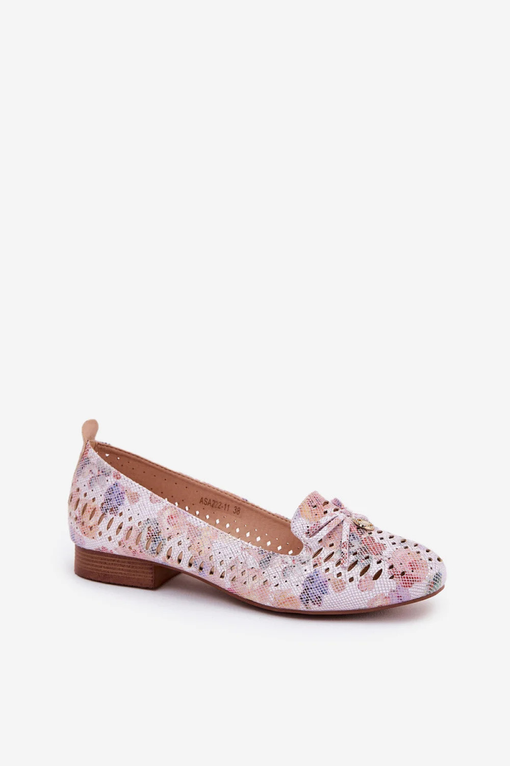Dámské balerínky ASA222-7 růžovo-bílé -Step in style 38 (obrázek 3)