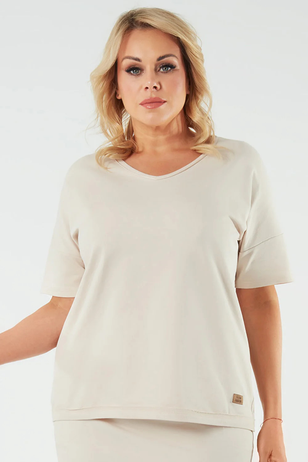 Dámská halenka Madri béžová - Italian Fashion 2XL (obrázek 3)