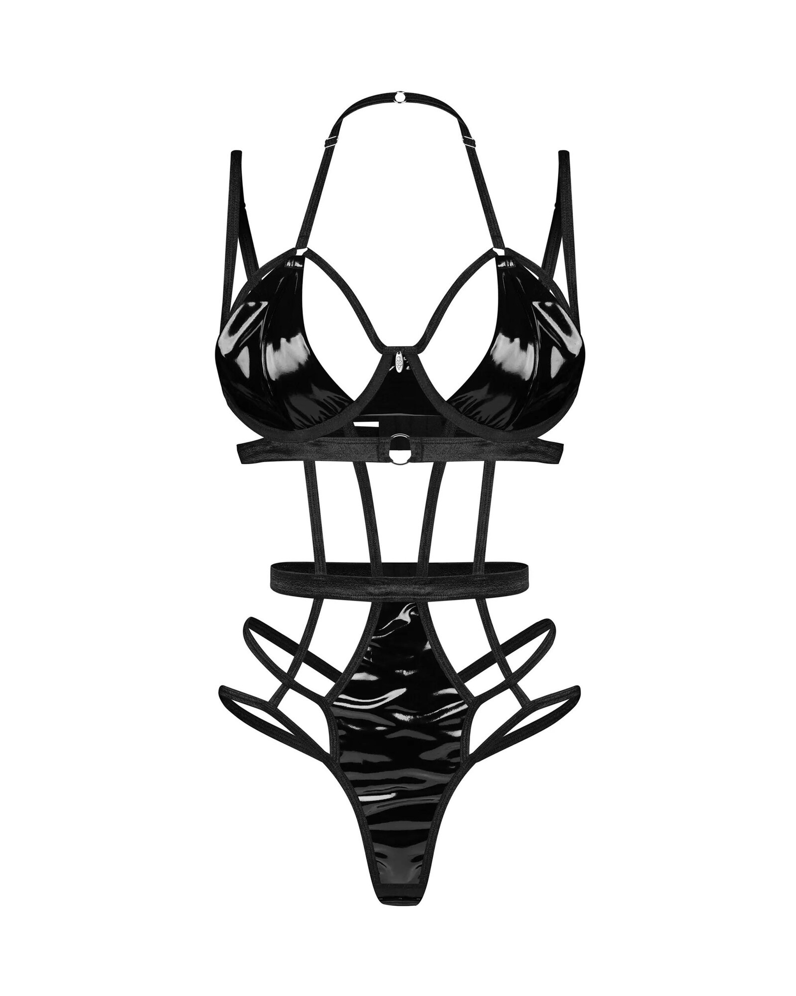 Dámske sexy body Keira Lise teddy black - Obsessive S/M