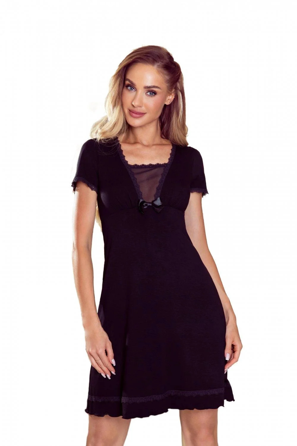 Dámska nočná košeľa Hermione Black - ELDAR S černá