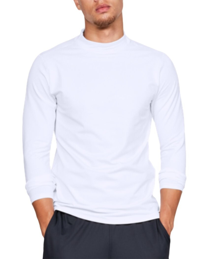 Pánske tričko s dlhým rukávom 1320805 100 - Under Armour L bílá