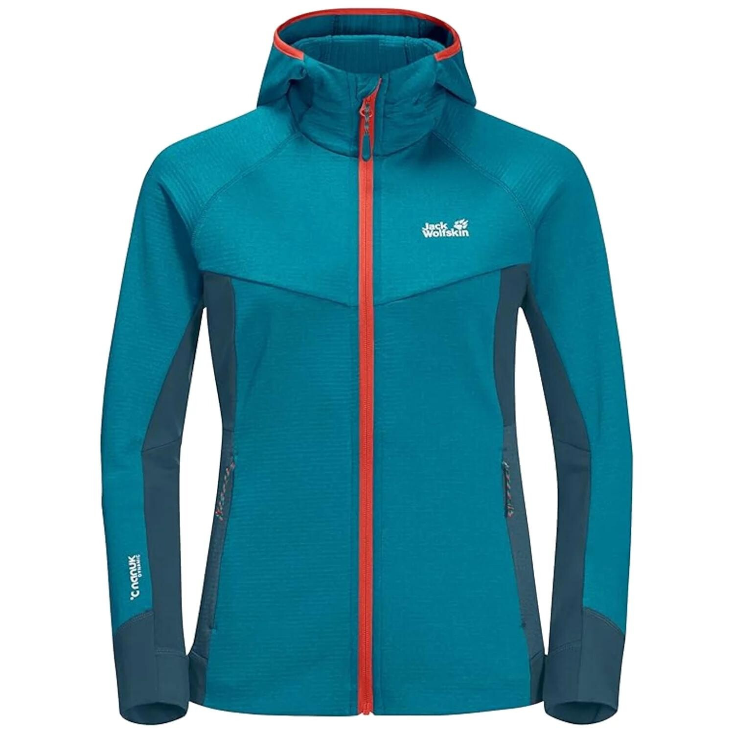 Dámska fleecová bunda Hydro Grid Jkt W 1709911-1395 005 Turquoise - Jack Wolfskin XL tyrkysová