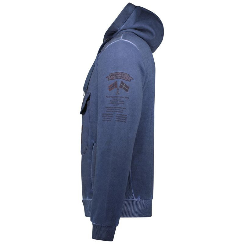 Unisex mikina Gymclass WU8270HGNO Tmavě modrá - GEONORWAY tmavě modrá 2XL (obrázek 4)