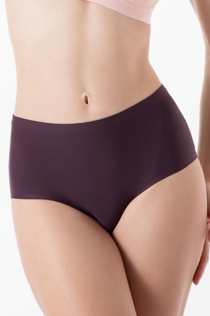 Dámske jednoduché maxi nohavičky Dark Purple - Julimex XXL