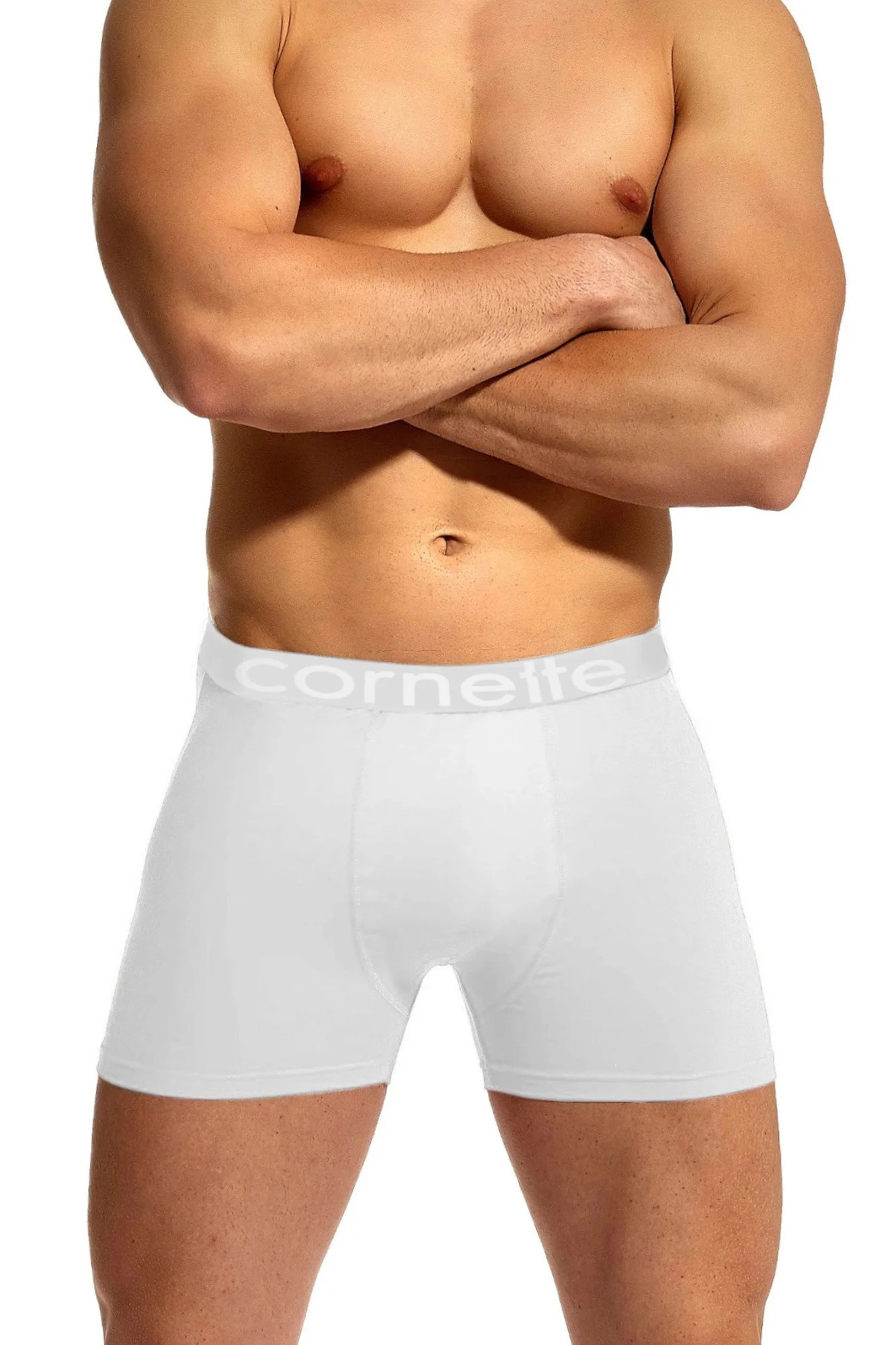 Pánske boxerky 508/01 High emotion White - CORNETTE L bílá