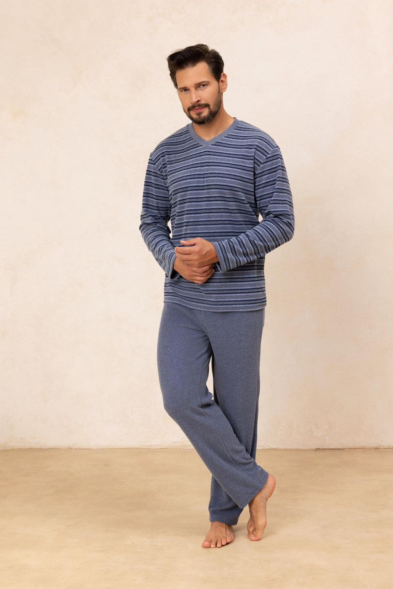 Pánske pyžamo 490 BIG - Regina XXL Hnědá