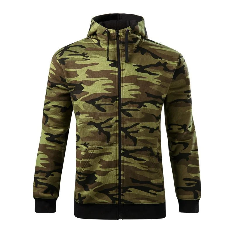 Pánská mikina bez knoflíků Camo M MLI-C1934 army - Malfini S (obrázek 3)