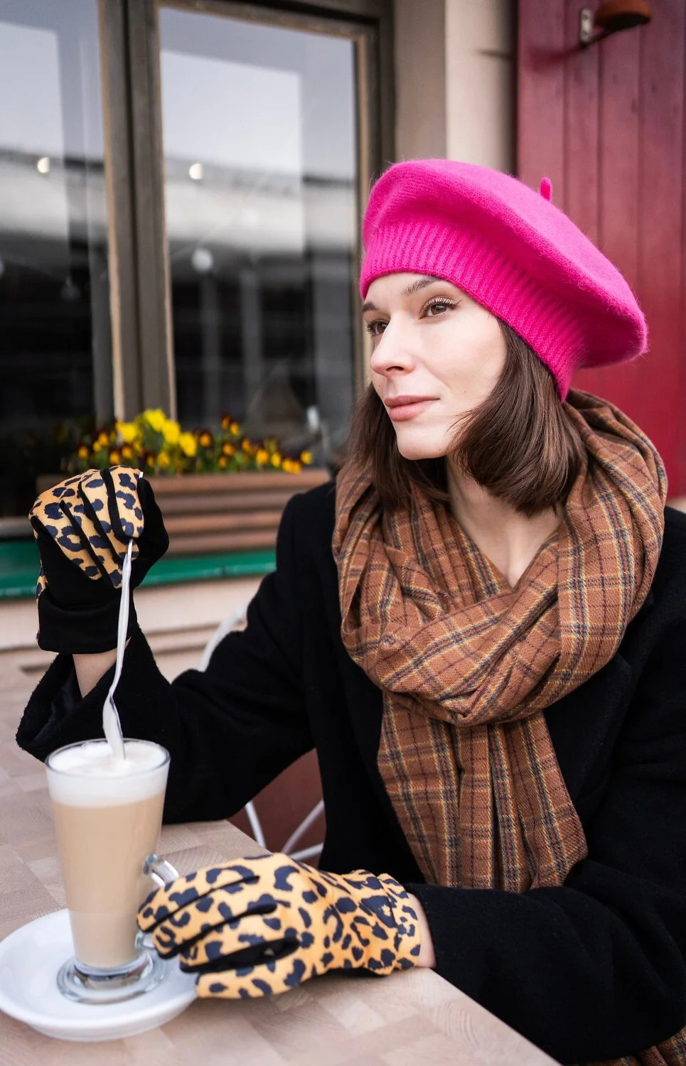 Dámska baretka 23339 Selsey - Art Of Polo UNI tmavě růžová