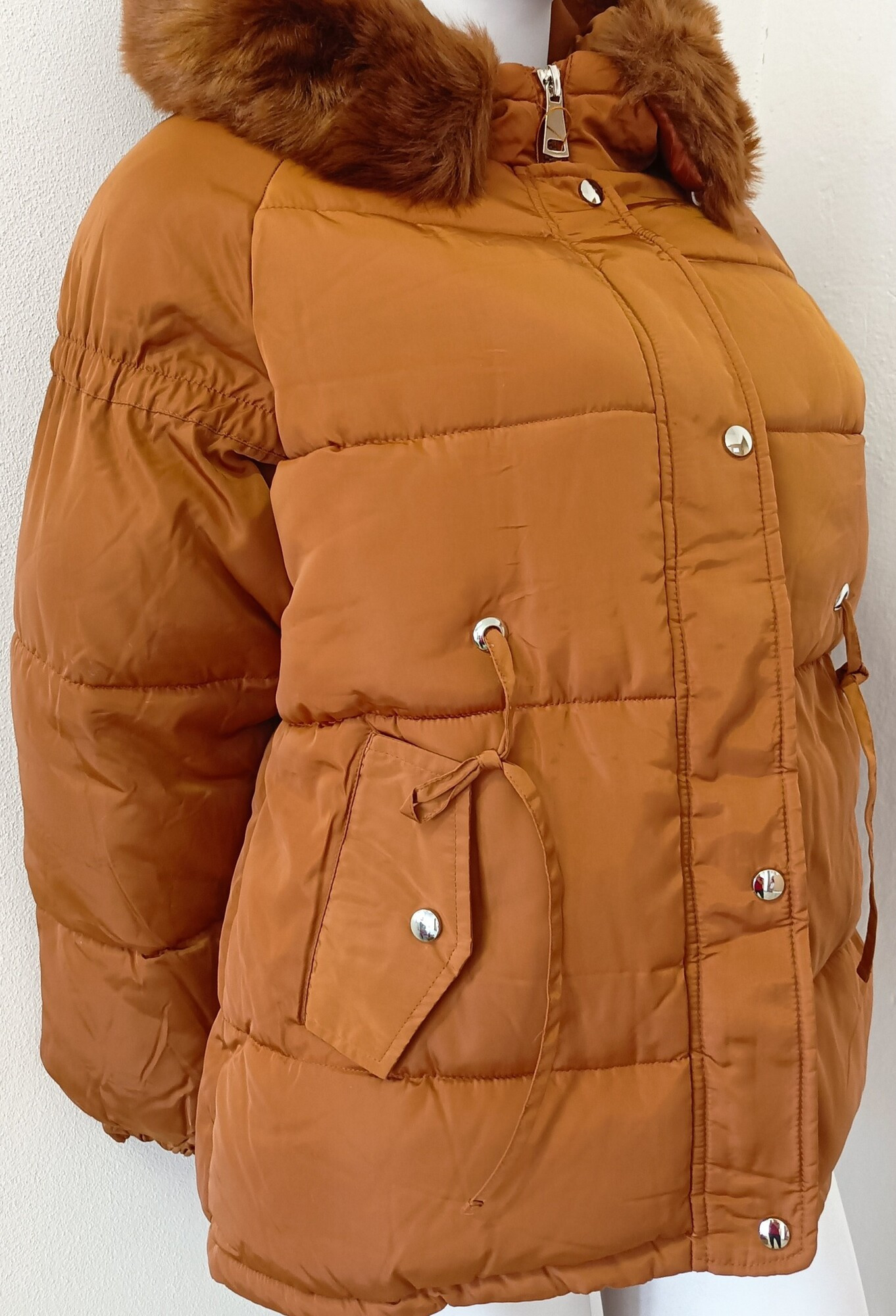 Dámská zimní bunda BX4195.57 písková - FPrice XXL (obrázek 3)