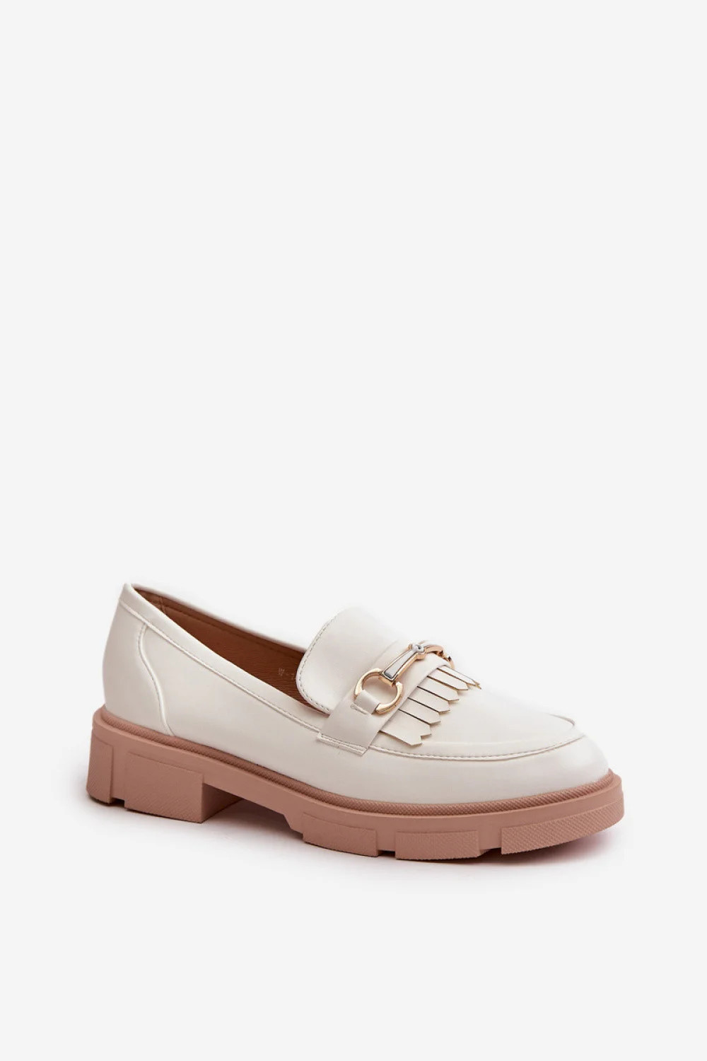 Dámské mokasíny W-16 Bílá s béžovou - DAY-VINE Shoes bílá 39 (obrázek 3)