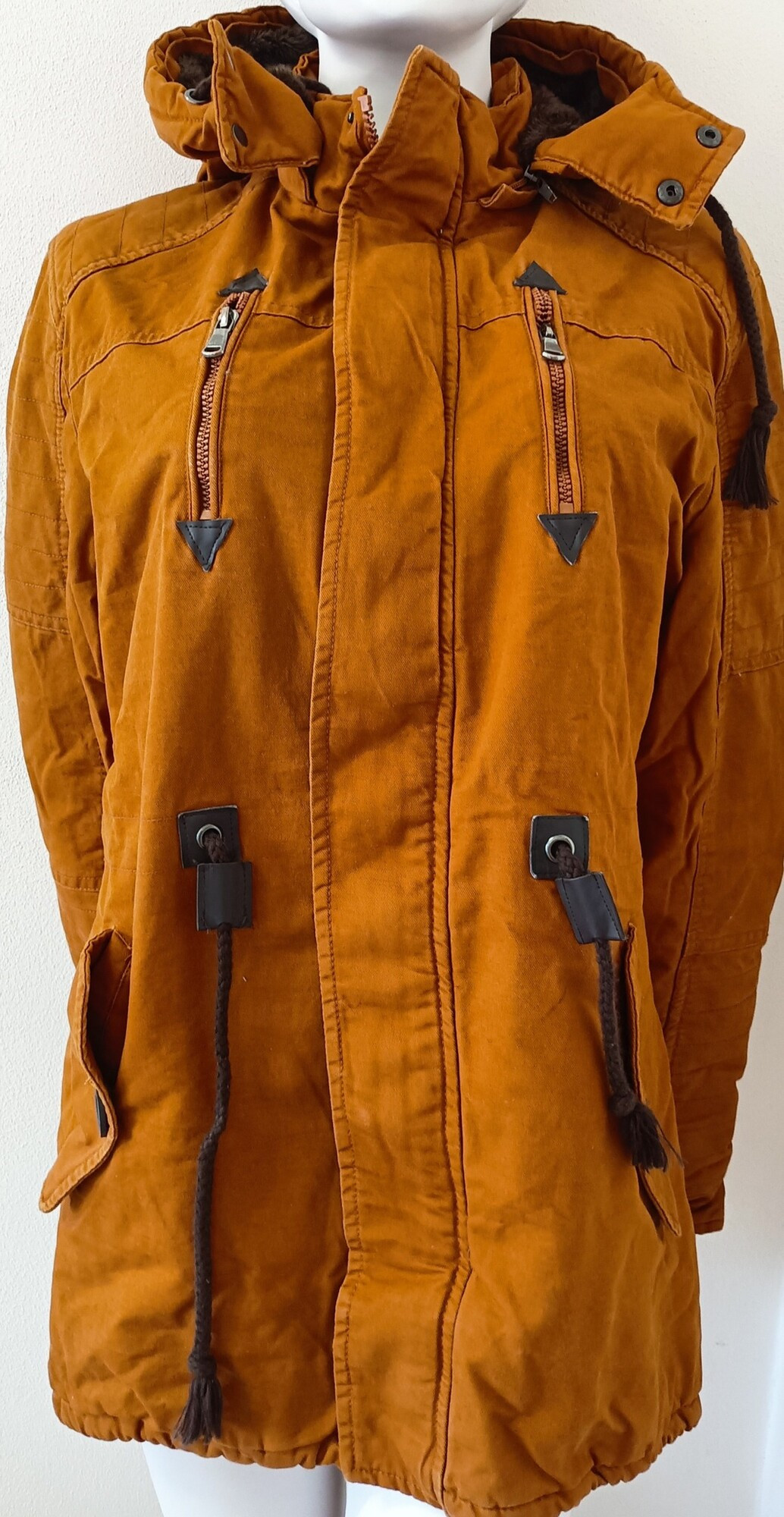 Pánská zimní bunda Z-6682 hořčicová - Rosso XL (obrázek 4)