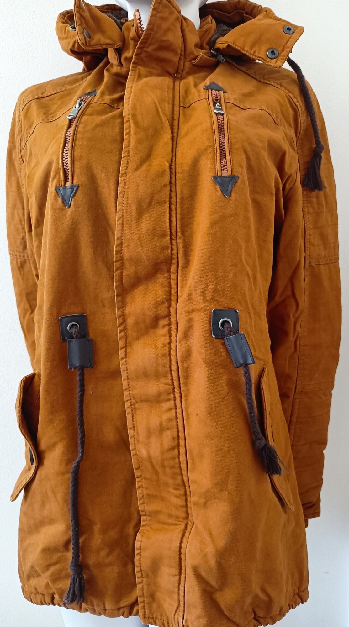 Pánská zimní bunda Z-6682 hořčicová - Rosso XL (obrázek 3)