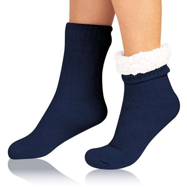 Extrémne teplé ponožky EXTRA WARM SOCKS Tmavo modré - BELLINDA 40-41 tmavě modrá