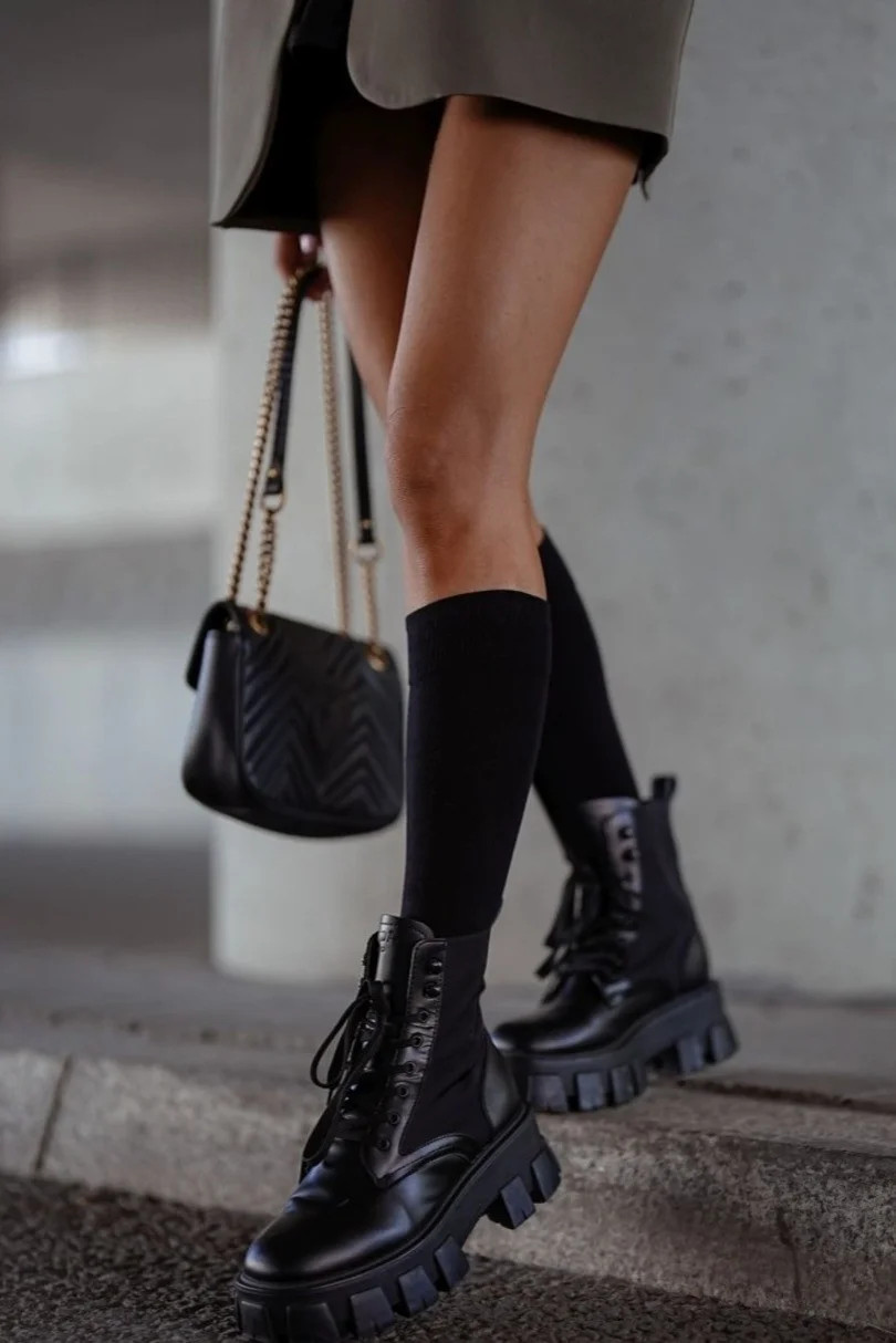 Dámske hladké podkolienky 0248.001 - Milena 37-41 tmavě šedá