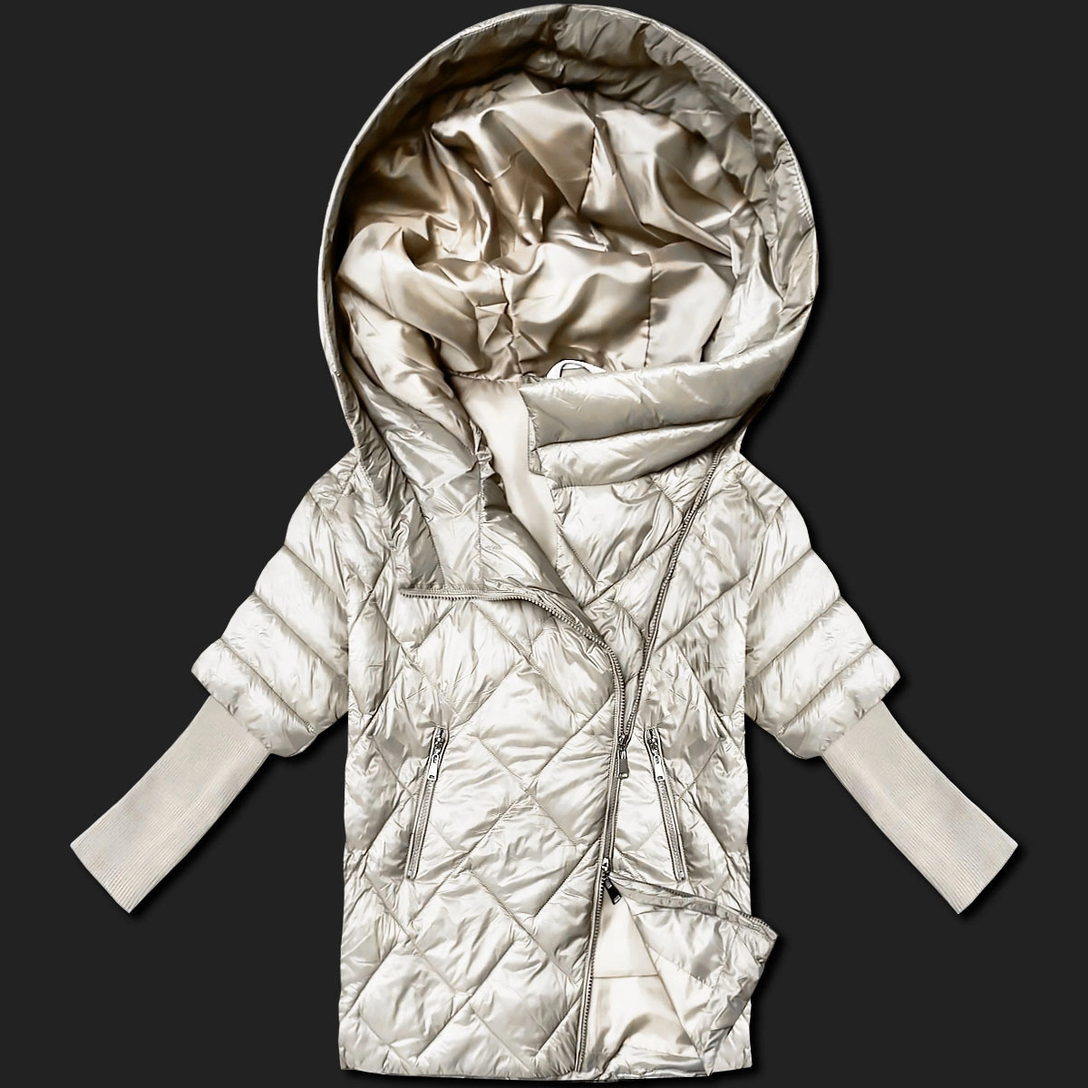 Dámská bunda Minority (M2-6701-12) ecru - Goodlooking XL