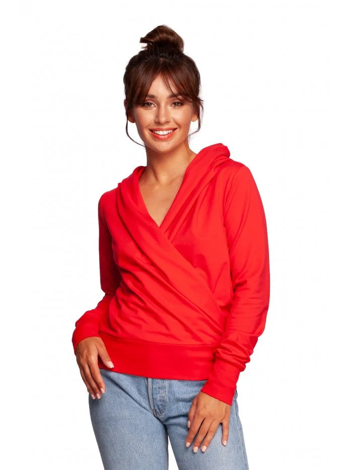 Zavinovací svetr s kapucí B246 černý - BeWear XXL (obrázek 15)