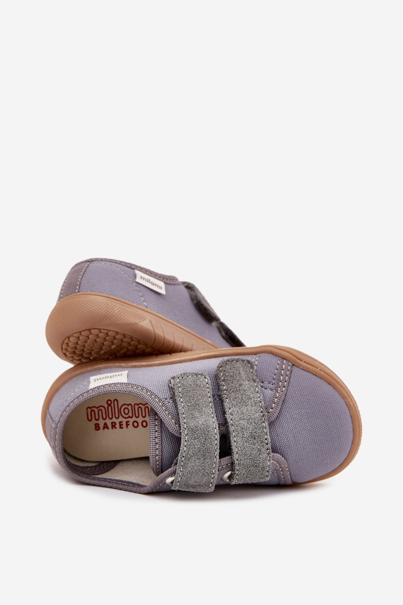 Detské barefoot papuče BF3 Grey - Milami 29 šedá