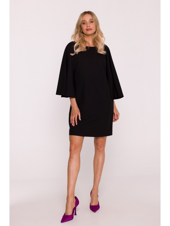 Dámské mini šaty S426 Černá - Stylove černá XL (obrázek 5)