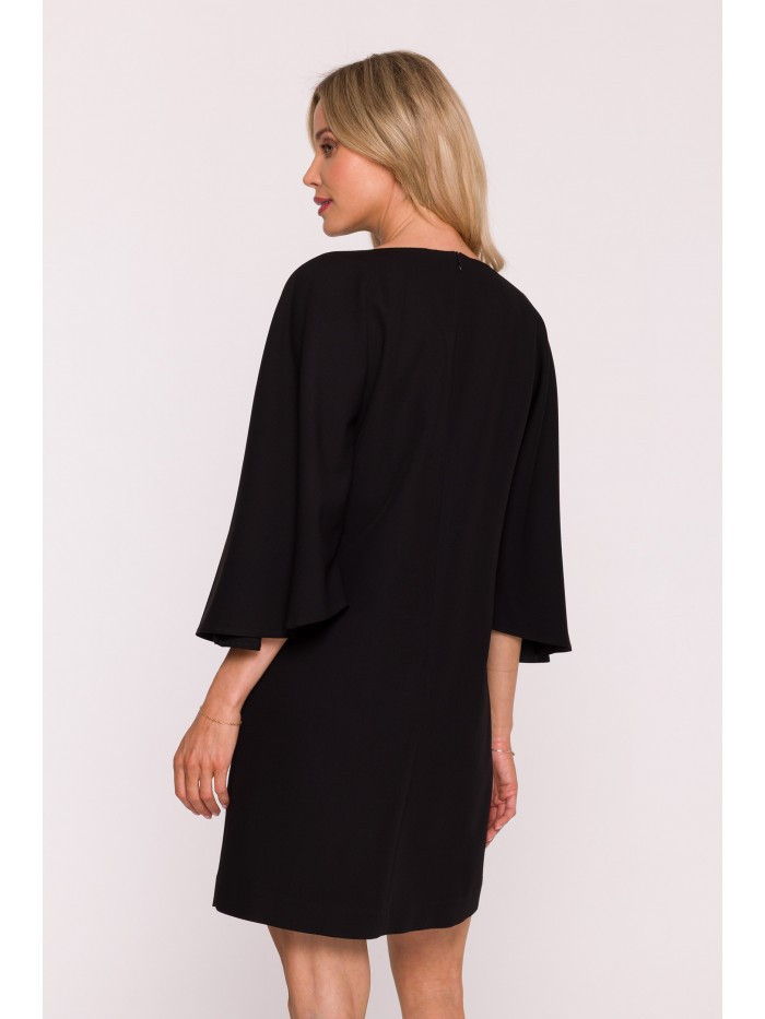 Dámské mini šaty S426 Černá - Stylove černá XL (obrázek 4)
