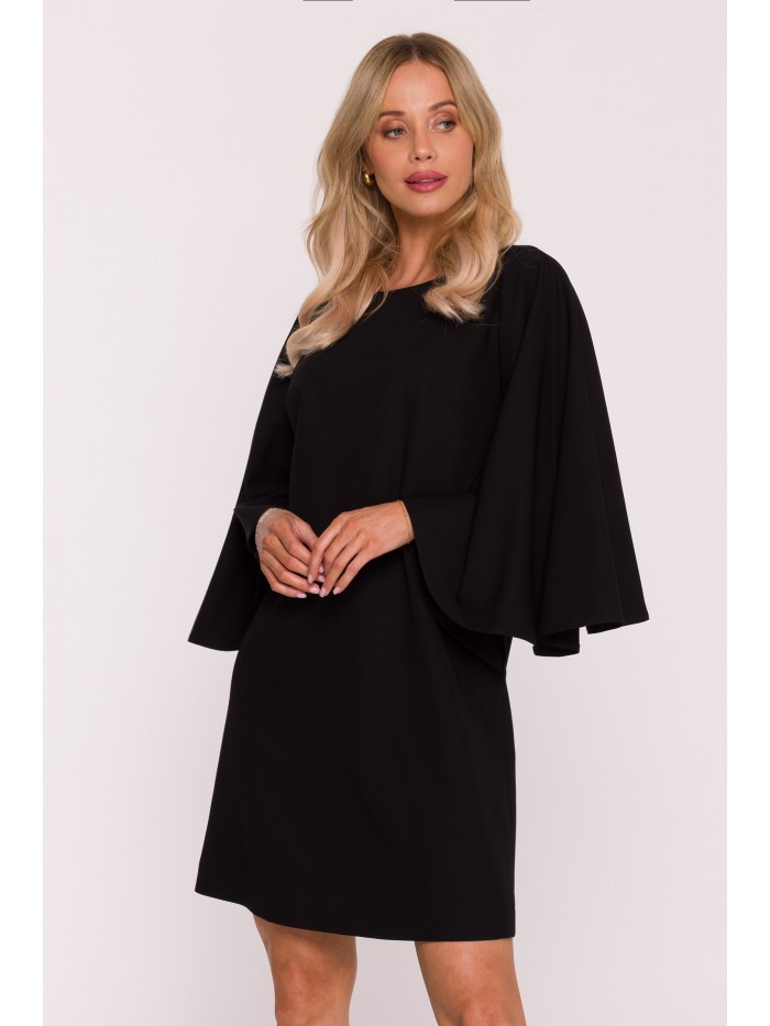 Dámské mini šaty S426 Černá - Stylove černá XL (obrázek 6)