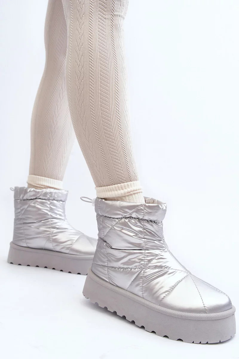 Dámske snežnice na masívnej platforme VL226P Silver - Seastar 39 stříbrná