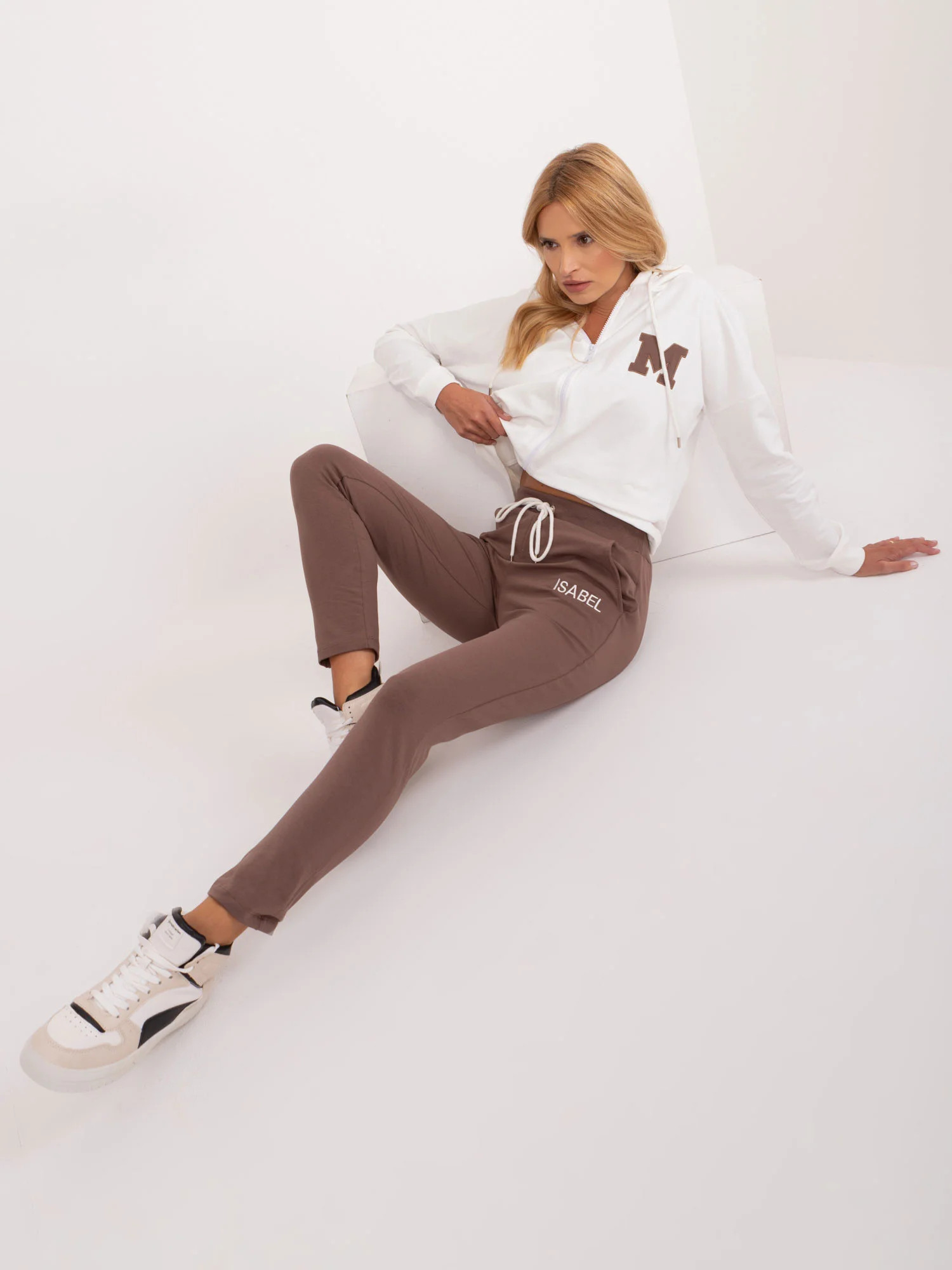 Dámsky set RV KMPL 9178.27 Ecru s hnedou - FPrice L/XL ecru-hnědá