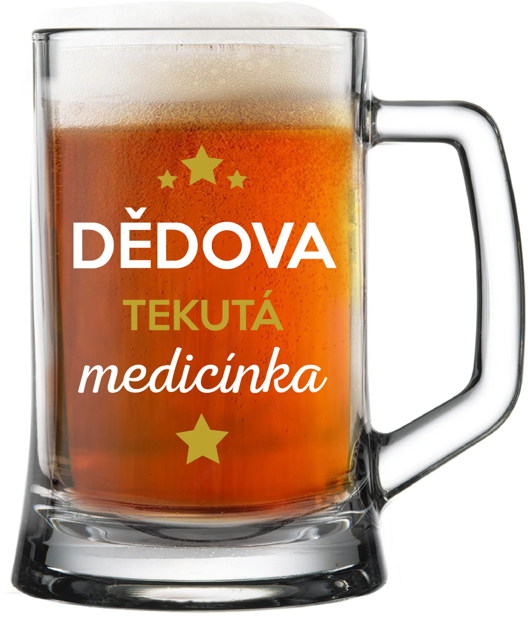 Dedkova nežná medicína - pivný pohár 0,5 l