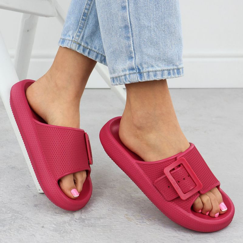 Dámske šľapky RR274A583 Dark pink - Big Star 38 tmavě růžová