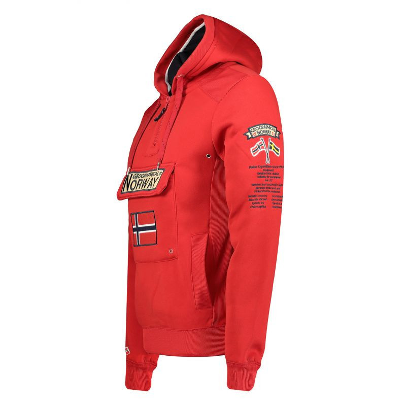 Pánská mikina WY10089H/GN Červená - Geographical Norway červená vzor L (obrázek 3)