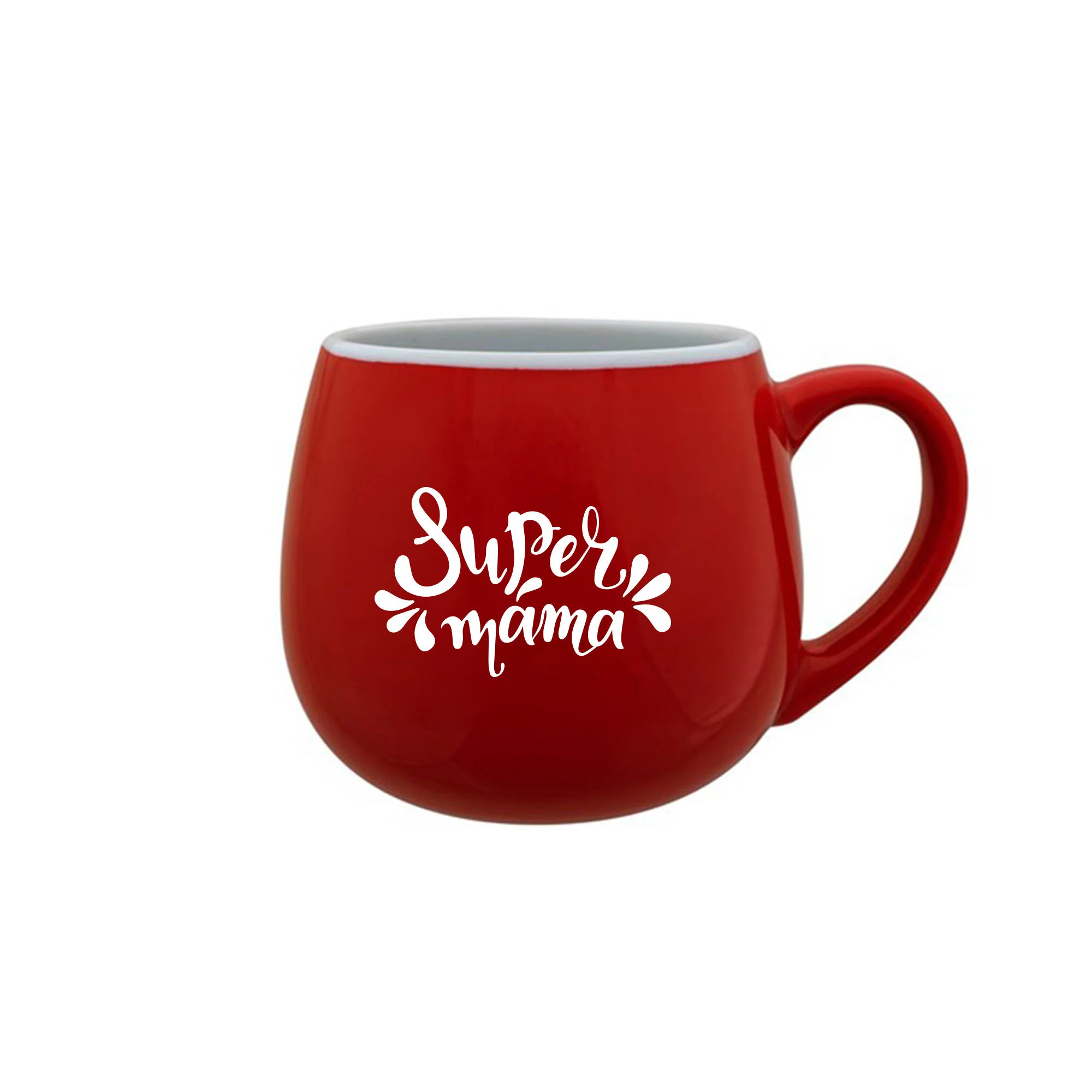 SUPER MAMA (SPECIAL EDITION) - červený keramický hrnček 300 ml