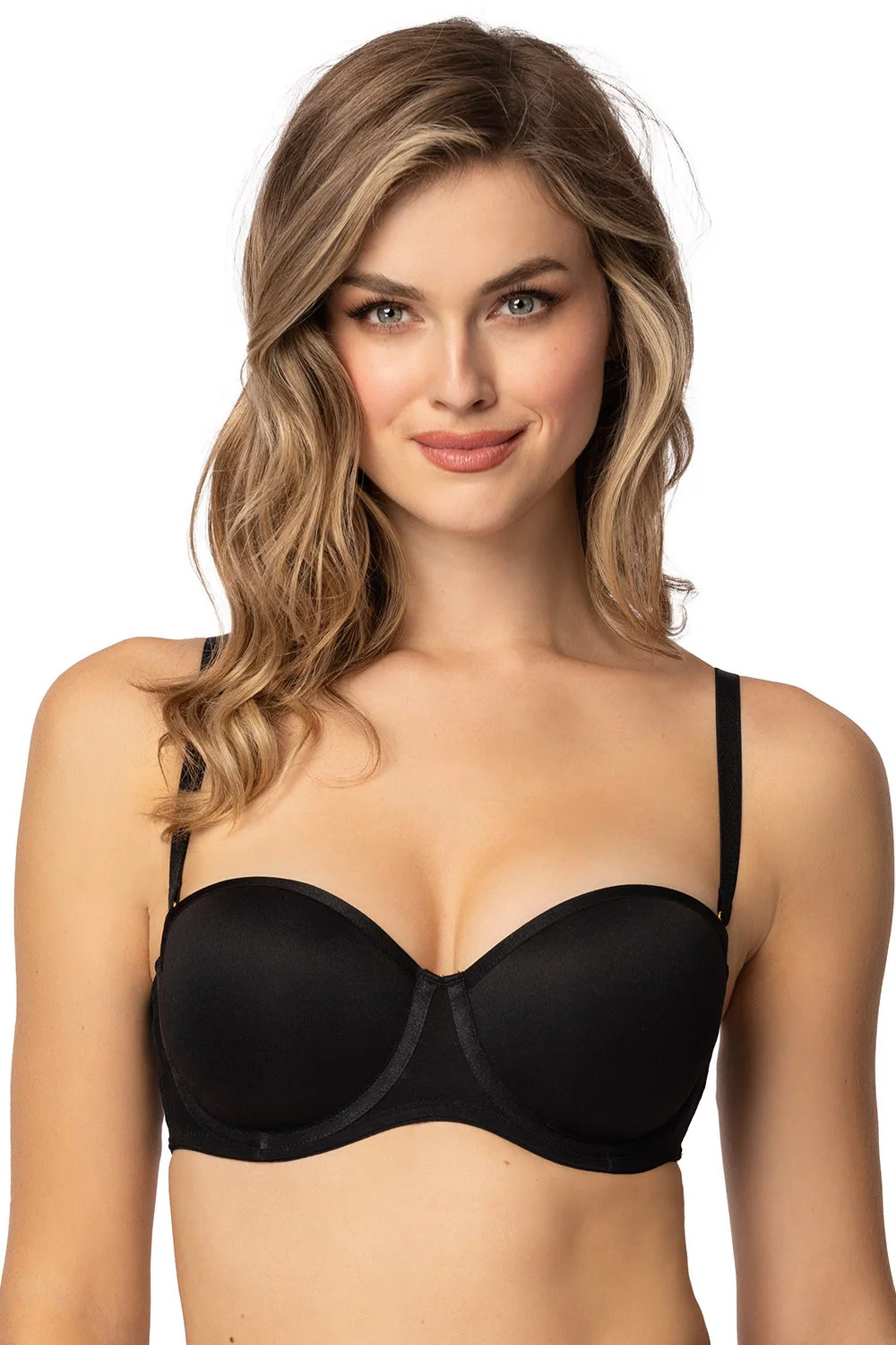 Podprsenka Mat 0204/12 Capri bardotka Barva: Černá, Velikost: 75A