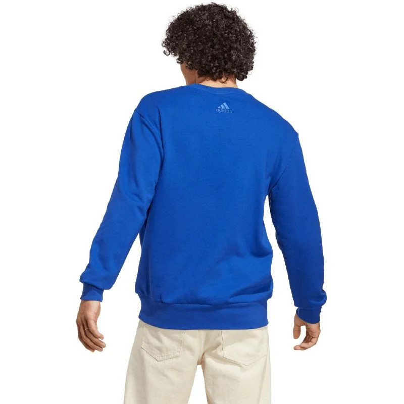 Pánská Mikina Essentials French Terry Big Logo M IC9325 modrá - Adidas XL (obrázek 3)