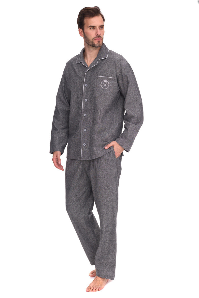 Pánske pyžamo 2533 sivé - L&L L