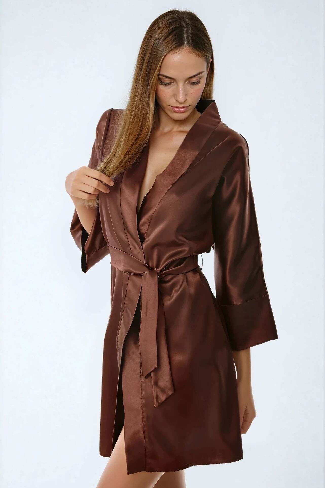 Dámský župan Panama Hnědá - Kalimo hnědá S