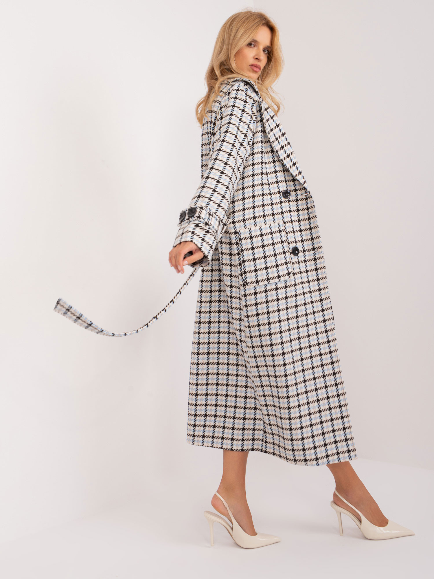 Dámsky kabát LK EN 509558.67 svetlomodrý - Lakerta L/XL