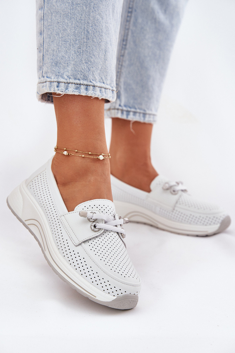 Dámske topánky na platforme 56C2101 White - Artiker 36 bílá