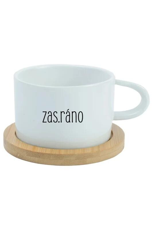 ZAS_RÁNO - biely pohár na makrónky 200 ml