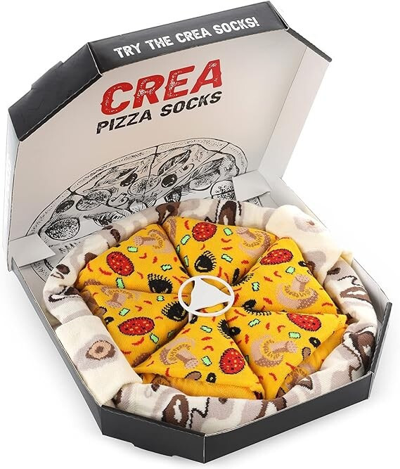 Pánske ponožky Pizza Multicolour - Crea Socks 41-46